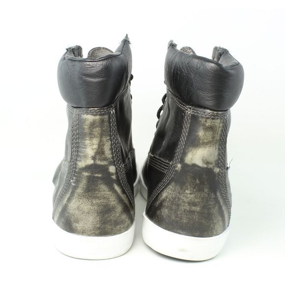 Timberland A135B Glastenbury DISTRESSED Brown/Black Leather Boots size 7.5 M ANB - Picture 3 of 4